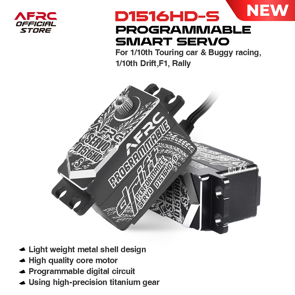 Model Kit F1 - AFRC D1516HD-S ชุดดริฟท์สำหรับรถแข่งระดับมืออาชีพ เซอร์โวแบบ Low Profile