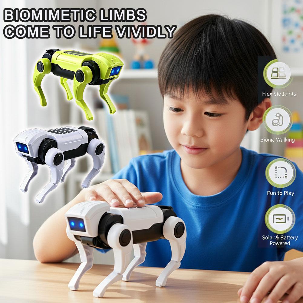 Model Kit Mecha - DIY ประกอบ RC หุ่นยนต์สุนัขของเล่นรีโมทคอนโทรลชุดหุ่นยนต์กลไกการสอนวิทยาศาสตร์ชุดไฟฟ้าของขวัญสำหรับเด็ก