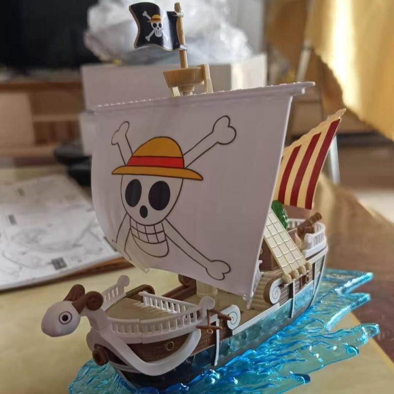 Model Kit One Piece Going Merry - ชุดประกอบโมเดลเรือโจรสลัดวันพีซ คาโนด์ซันนี่ และโกอิ้งเมอร์รี่ ของสะสมจากอนิเมะ ของตกแต่งโต๊ะทำงาน ของขวัญสำหรับแฟนๆ