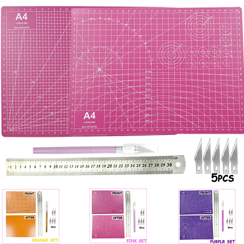 Model Kit Cutter - ชุดแผ่นรองตัด PVC ขนาด A4, อุปกรณ์ศิลปะ, แผ่นรองตัดกระดาษ