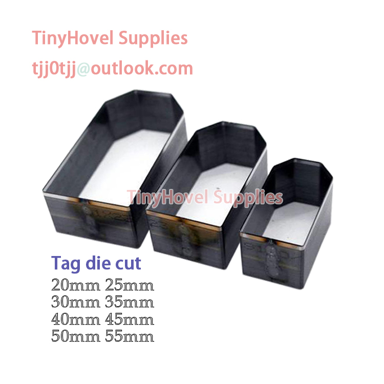 Model Kit Cutter - แท็กแม่พิมพ์ตัดเหล็กสำหรับหนังกฎเหล็กไดคัทตัดเจาะสำหรับงานฝีมือเครื่องหนัง20มม.-100มม. BM197