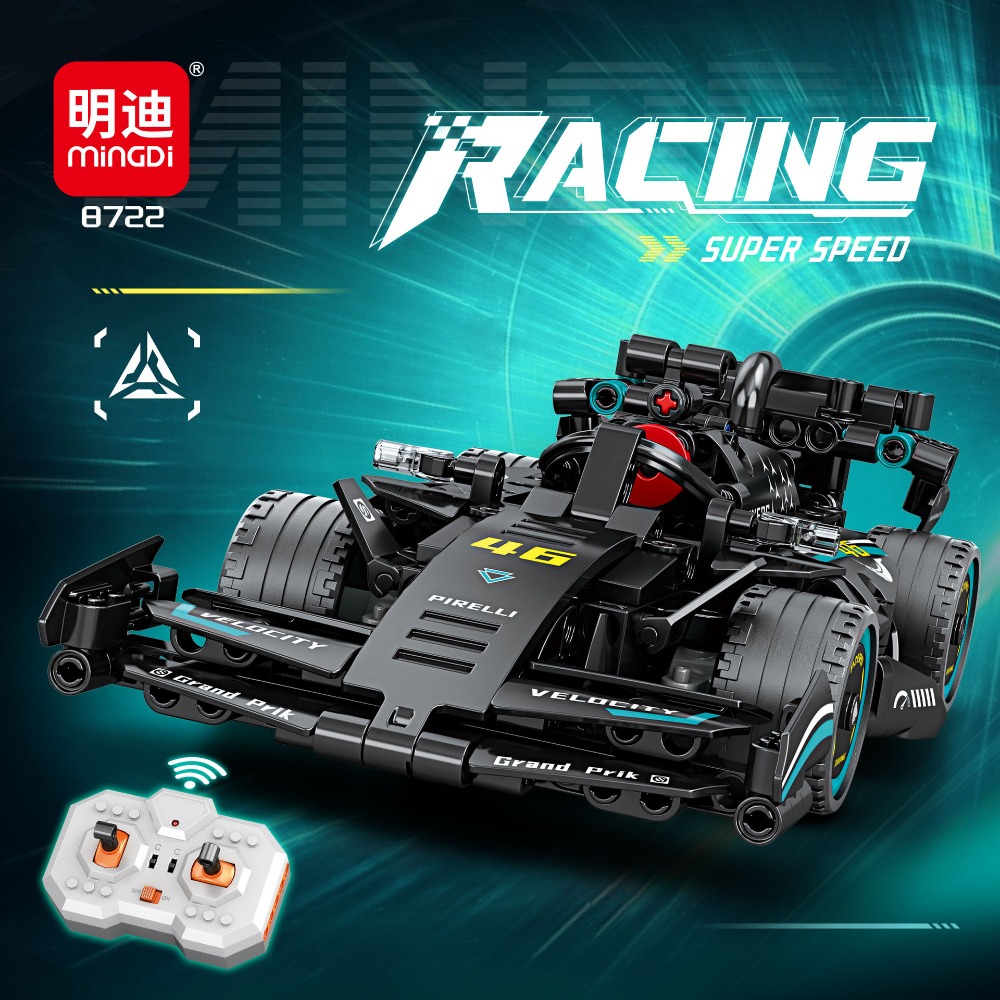 Model Kit F1 - การวิเคราะห์รีโมทคอนโทรล F1 สูตรกีฬารถบล็อกอาคาร Power Racing Supercar