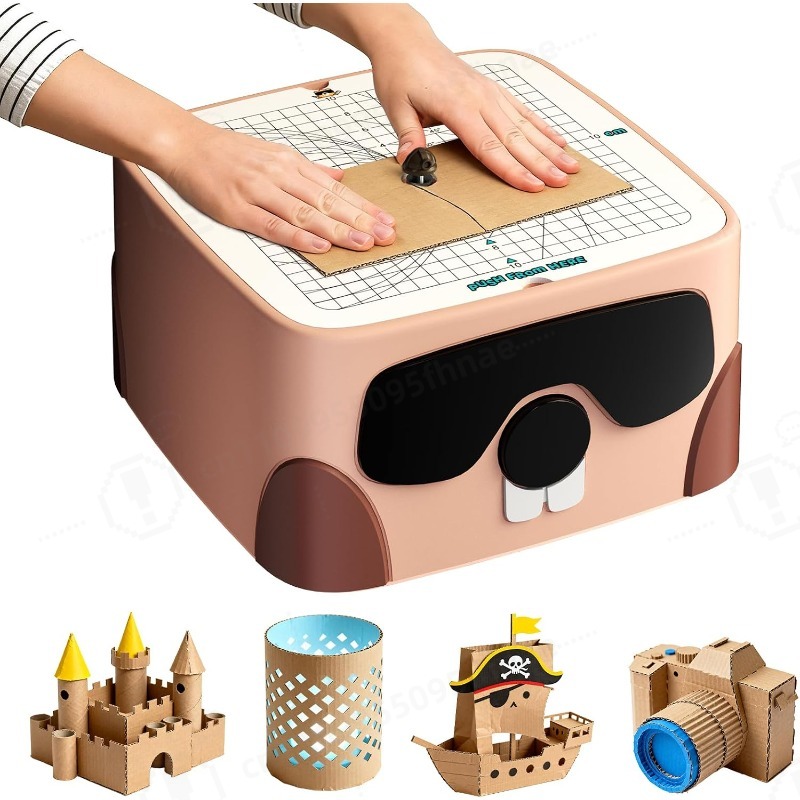 Model Kit Cutter - เครื่องตัดกระดาษแข็ง, ชุดเครื่องมือสร้างสรรค์งานประดิษฐ์จากกระดาษแข็งที่ปลอดภัย, ของเล่นงานฝีมือเพื่อการศึกษา, เหมาะสำหรับโครงการสร้างสรรค์และโมเดล 3 มิติ
