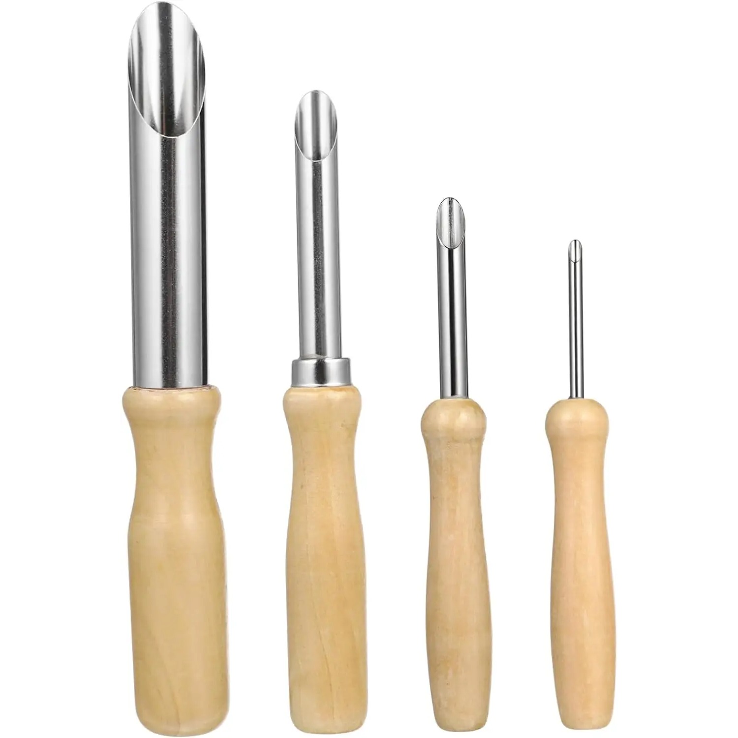 Model Kit Cutter - ชุดเครื่องมือเครื่องปั้นดินเผาไม้ 4 ชิ้นที่จำเป็น - ชุดแกะสลัก ทำเครื่องหมาย