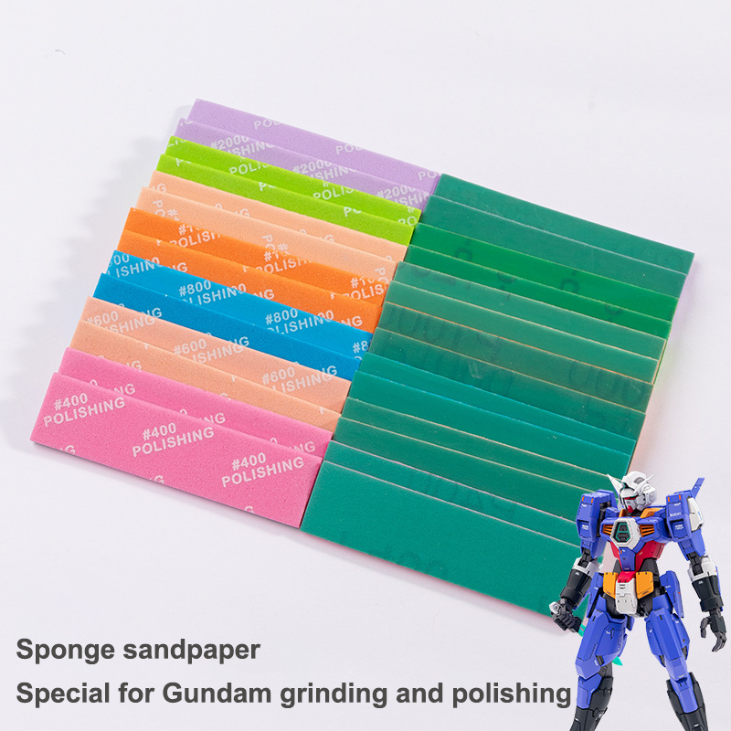 Model Kit Tools - 9 ชิ้น/เซ็ต 400~1200 แท่งขัดแบบกึ่งแข็งสำหรับประกอบโมเดลสร้างเครื่องมืองานอดิเรก DIY MS-E