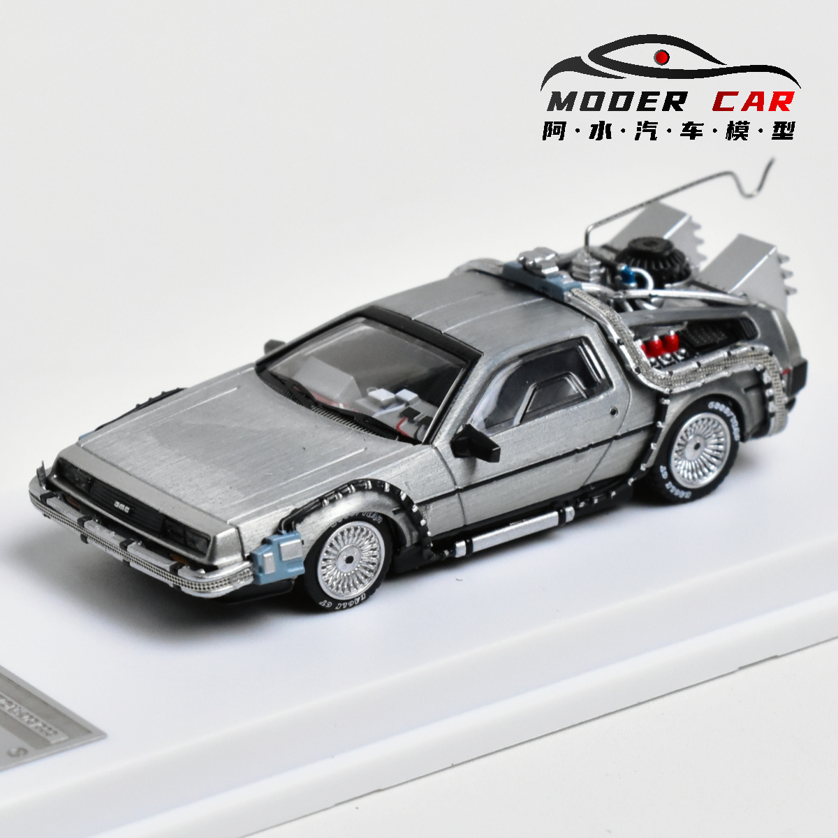 Model Kit Pg - MJ 1:64 กลับสู่อนาคต DeLorean DMC 12