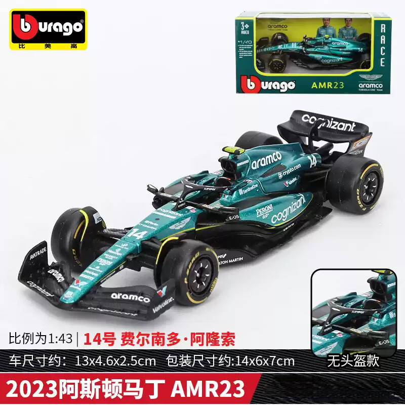 รถโมเดล Bburago อัตราส่วน 1:43 - Model Kit F1 บทวิจารณ์และราคา