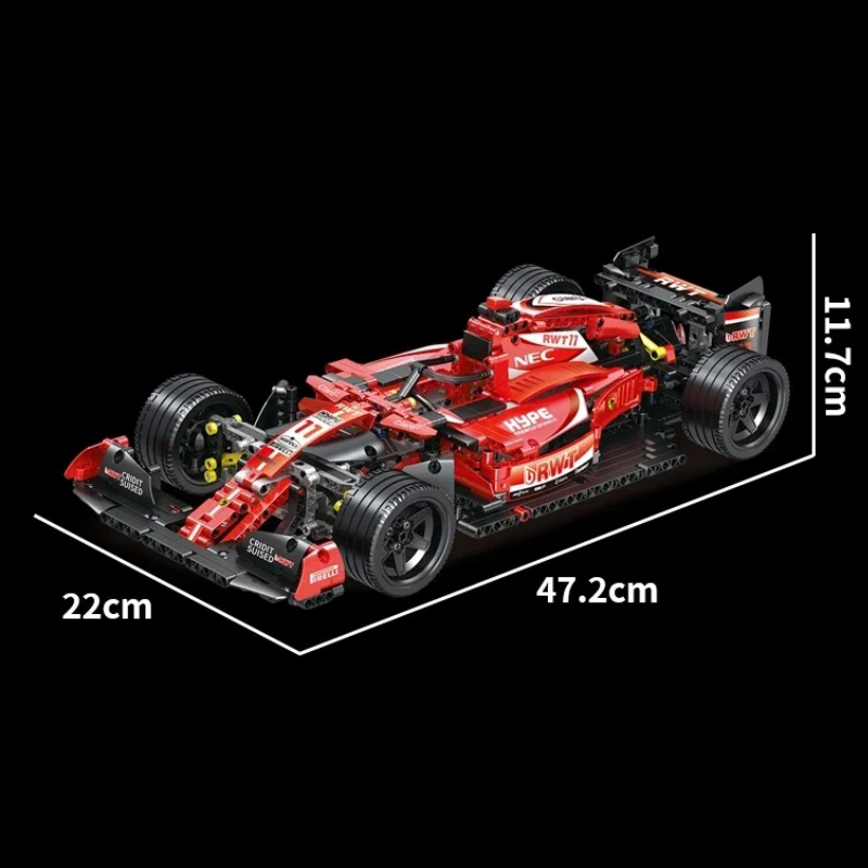 1280ชิ้นรถสูตรไฮเทค023005สีแดง - Model Kit F1 บทวิจารณ์และราคา