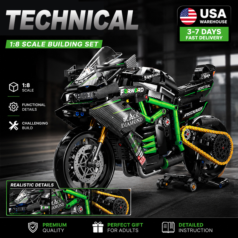 ตัวต่อรถมอเตอร์ไซค์ MOC รุ่นให - Model Kit Motor Nuclear บทวิจารณ์และราคา