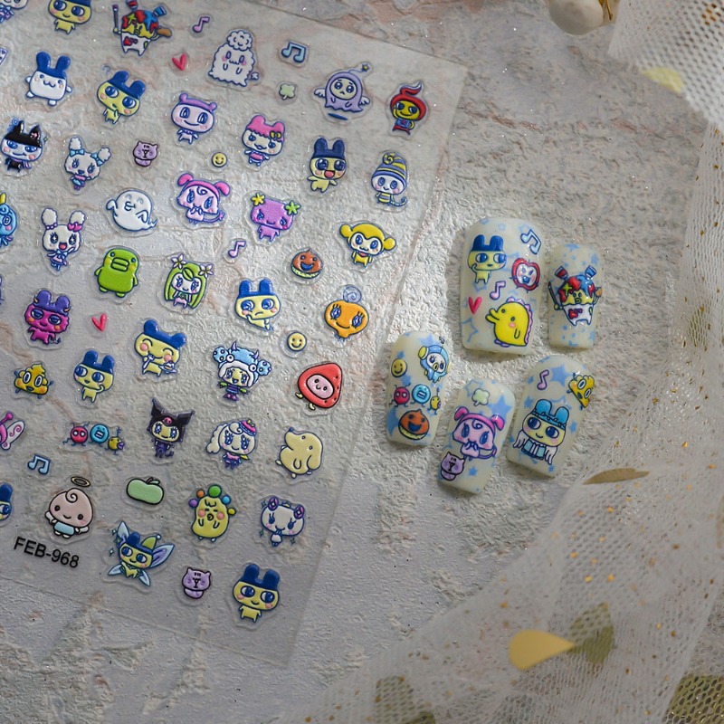 สติกเกอร์ติดเล็บ 3 มิติ ลายการ - Bandai Model Tamagotchi บทวิจารณ์และราคา